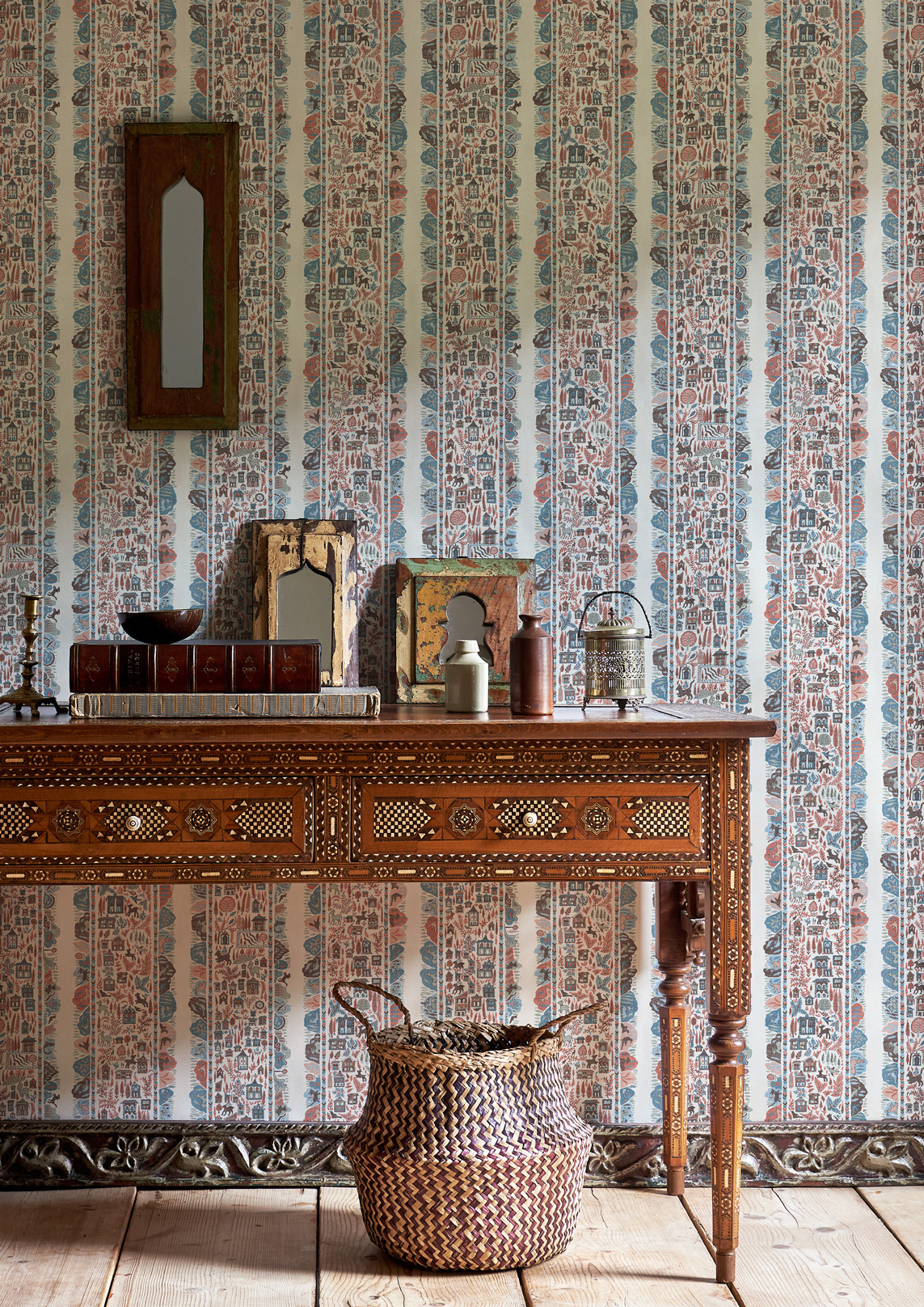 patterned stripe wallpaper lewis and wood